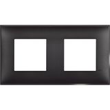 CLASSIA - COVER PLATE 2X2P BLACK SATIN