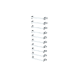 QAD0130P1 DIN rail, 170 mm x 800 mm x 230 mm