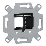 Adapter plate multimedia keystone 2 gang