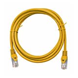 Patchcord RJ45 shielded Cat.6a 10GB, LS0H, yellow,  1.0m