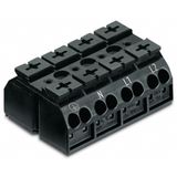 862-1504/999-950 4-conductor chassis-mount terminal strip; suitable for Ex e II applications; without ground contact