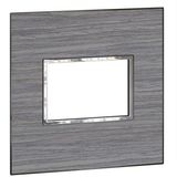 American and South African standard plate Arteor square version 3 modules for 4'' x 4'' box - wood grey oak