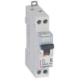 DX³6000 10kA high inlet and low outlet U+N screw circuit breaker 230V~ - 1A - curve C - 1 module