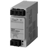 Power supply, 60 W, 100-240 VAC input, 24 VDC, 2.5 A output, DIN rail