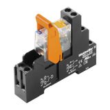 Relay module, 24 V DC, Green LED, Free-wheeling diode, 1 CO contact (A