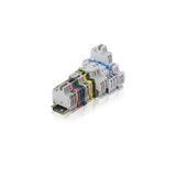 D2,5/5,ADO,EX, TERMINAL BLOCK, FEED THROUGH, GREY, 5MM SPACING, 45X41MM, DIN RAIL MOUNT