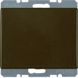 Blind plug centre plate, arsys, brown glossy