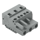 1-conductor female connector CAGE CLAMP® 2.5 mm² gray