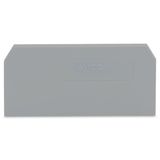 End and intermediate plate 2 mm thick gray