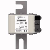 Fuse-link, high speed, 800 A, AC 690 V, DIN 2, 61 x 77 x 108 mm, aR, DIN, IEC, single indicator