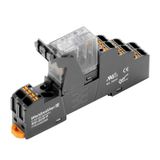 Relay module, 115 V AC, red LED, 2 CO contact (AgSnO) , 250 V AC, 5 A,