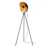 ALVARO Floorlamp E27/40W  Black/Satin brass