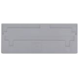 Separator plate 2 mm thick oversized gray