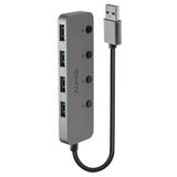 4 Port USB 3.0 Hub with On/Off Switches 4 additional USB ports with On/Off switch for each port