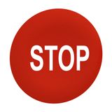 KUN,VERZ,DRUKKN,KAPJE ROOD ''STOP''