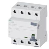 residual current operated circuit breaker; 4-pole; type AC; In: 63 A; 30 mA; Un AC: 400 V; 60 Hz; .... 5SV4346-0MB