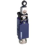 Limit switch XCDR - thermoplastic roller lever - 1NC+1NO - snap - 1/2NPT