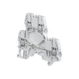 MODULAR TERMINAL BLOCKS, FEED-THROUGH, SCREW CLAMP TERMINAL BLOCK, GRAY, PRODUCT SPACING .205 IN [5.2 MM], 4 POSITION, DIN RAIL