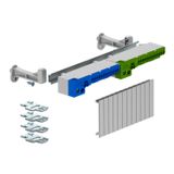 KLS-SDB 09S Terminal strip set with screwless terminals for SDB 09