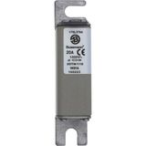 Fuse-link, high speed, 20 A, AC 1000 V, Size 00, 30 x 67 x 128 mm, aR, IEC, single indicator