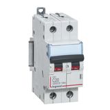 DX³6000 10kA high inlet and low outlet 2P screw circuit breaker 230V~ to 400V~ - 20A - curve C - 2 modules