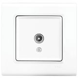 Linnera-Rollina TV Socket Terminated White