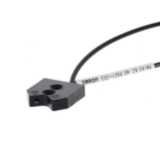 Fiber optic sensor head, limited reflective, top-view, 2 m cable E32 1563D