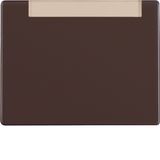 Rocker with labelling field, Arsys, brown glossy