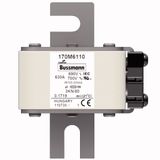 Fuse-link, high speed, 630 A, AC 690 V, DIN 3, 76 x 92 x 109 mm, aR, DIN, IEC, single indicator