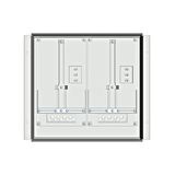 Meter box insert 1-row, 2 meter boards / 9 Modul heights