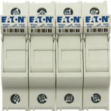 Fuse-holder, low voltage, 32 A, AC 690 V, 10 x 38 mm, 4P, UL, IEC