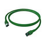 FlexBoot Patch Cord, Cat.6a, Shielded, Green, 7.5m