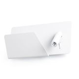 SUAU USB WHITE WALL LAMP WITH LED LEFT READER HIGH