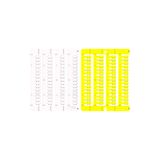 Polycarbonate wire-labelling tag, 4x10mm, yellow color, for SmartPrint-Plus