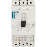 NZM3 PXR20 circuit breaker, 630A, 3p, screw terminal, earth-fault protection