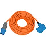 CEE Extension Cable IP44 For Camping/Maritim IP44 25m orange H07RN-F 3G2.5 CEE plug, angled coupling 230V/16A