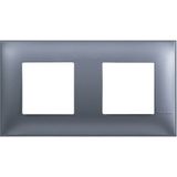 CLASSIA - cover plate 2x2P blue metal