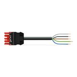 pre-assembled connecting cable;Eca;Socket/open-ended;red