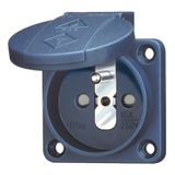 Mennekes Grounding-Type 16A2p+E, 230V, IP44 blue 11161