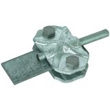 Connecting/disconnecting clamp St/tZn for Rd 7-10/Fl 30-40mm