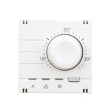 Analog thermostat - top part, heating/cooling, white