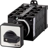 Step switches, T3, 32 A, rear mounting, 8 contact unit(s), Contacts: 15, 45 °, maintained, Without 0 (Off) position, 1-4, Design number 8272