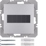 KNX radio wall-transmitter 1gang flat solar quicklink, S.1/B.7, al., m