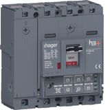 Moulded Case Circuit Breaker h3+ P160 LSI 4P4D N0-50-100% 100A 40kA CT