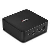 2 Port Type C, Dual HDMI 4K60 KVM Switch Switch between 2 Type C Alt Mode equipped devices from one console with keyboard, mouse and two monitors