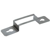 Mounting plate 2- to 5-pole for distribution connectors silver-colored