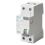 residual current operated circuit breaker, 2-pole, type A, In: 63 A, 5SV3316-6BA