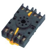 Socket, DIN rail/surface mounting, 8-pin, screw terminals