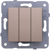 Karre Plus-Arkedia Bronze Three Gang Switch