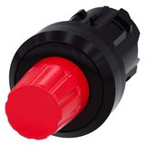 stop button, 22 mm, round, plastic, red, pushbutton raised, latchable 3SU1000-0HC20-0AA0-Z X90